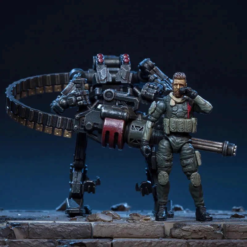 JOY TOY 1/25 Мини Военная Альфа битва Raid Squad меха набор для фанатов праздничный подарок