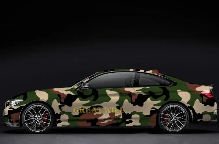 6 Black Gray Camouflage Vinyl Wrap Film Auto Sticker Vinyls Film Camouflage Car Wrap For Car Wrapping Matte Glossy Air Bubble Free - Название цвета: 6