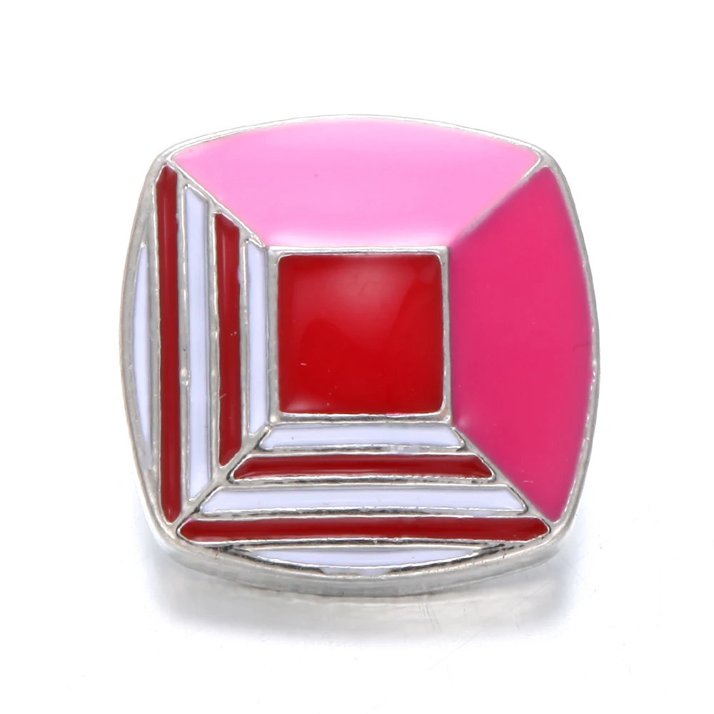 6 шт./лот новинка 18 мм металлические кнопки ювелирное изделие кристалл сердце