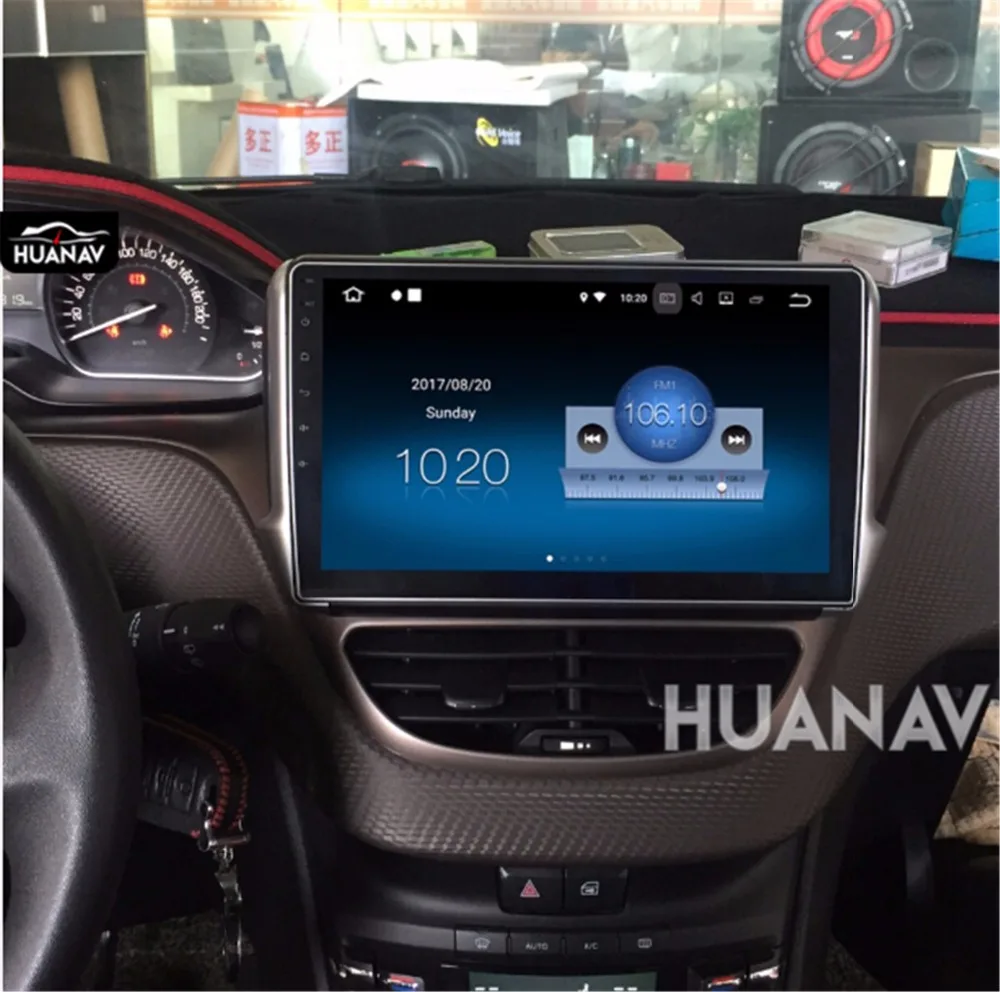 Android 8 0 автомобильный DVD плеер без GPS навигатора для Peugeot 208 2008 2012 2016 мультимедийный