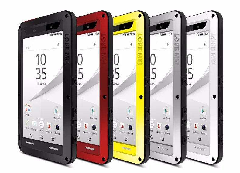 Love Mei защитный чехол водонепроницаемый чехол для sony Xperia Z4 Z5 Премиум компактный корпус Защита от воды/грязи/ударов/дождя