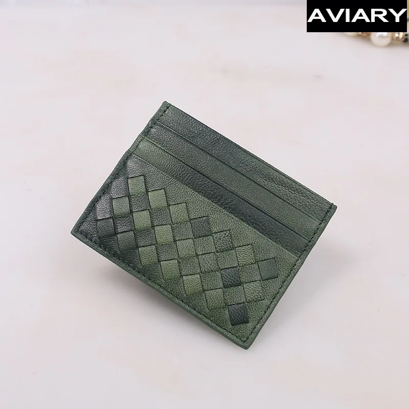 Двухцветная плетеная Сумка для карт из овчины Ms. Mini легкий кожаный комплект сумка