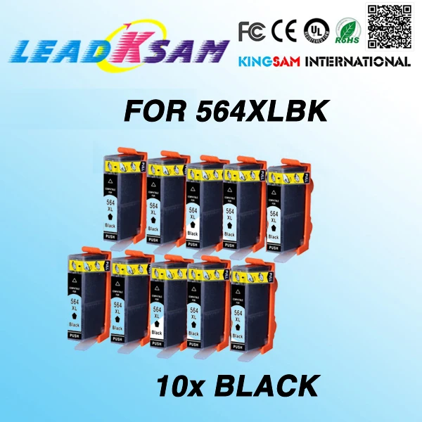 Картридж с черными чернилами для hp564 564xl 10 шт. сменный картридж 564 C309a C309g C309n C310a C310b