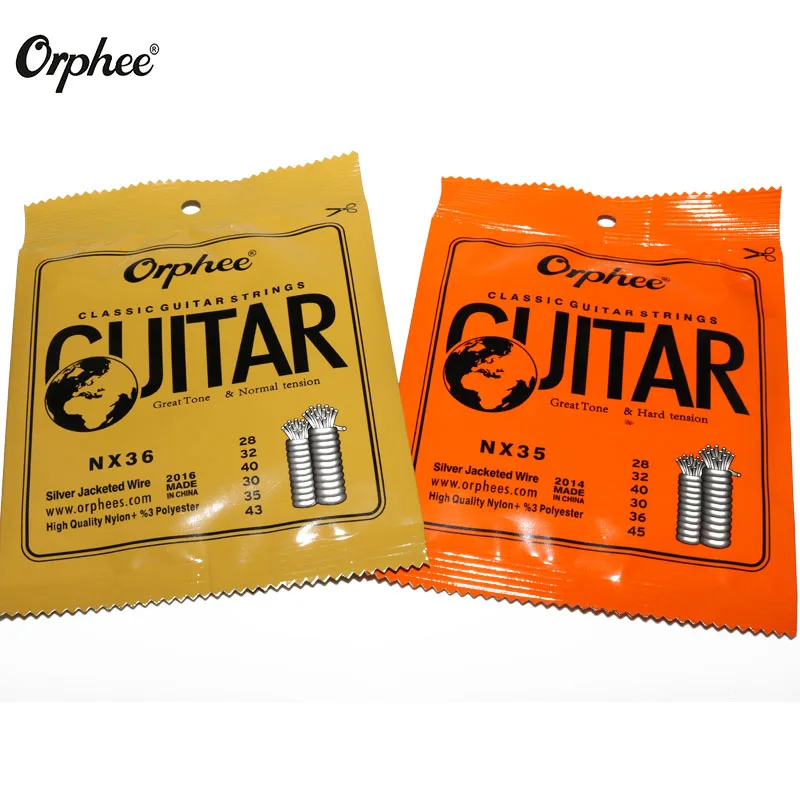 Orphee 6 шт./компл. классические Струны для гитары нейлон и Посеребренная проволока