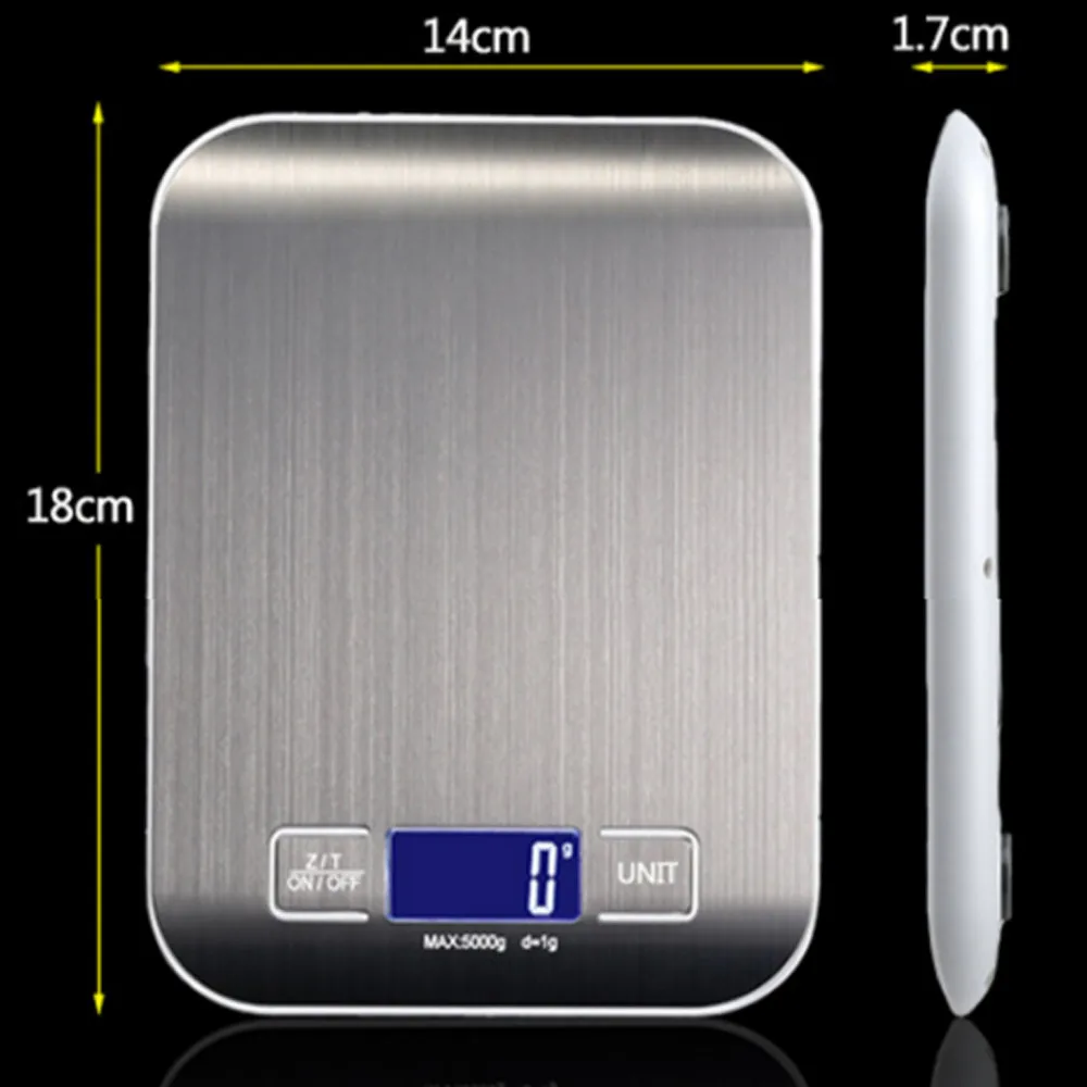 Электронные весы из нержавеющей стали 5000 г/1 г|digital scale kitchen|scale kitchenkitchen scales |
