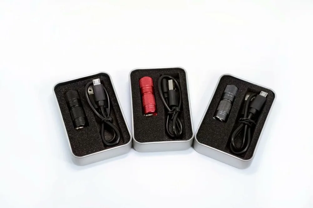 Новый карманный миниатюрный светодиодный фонарик USB перезаряжаемый портативный
