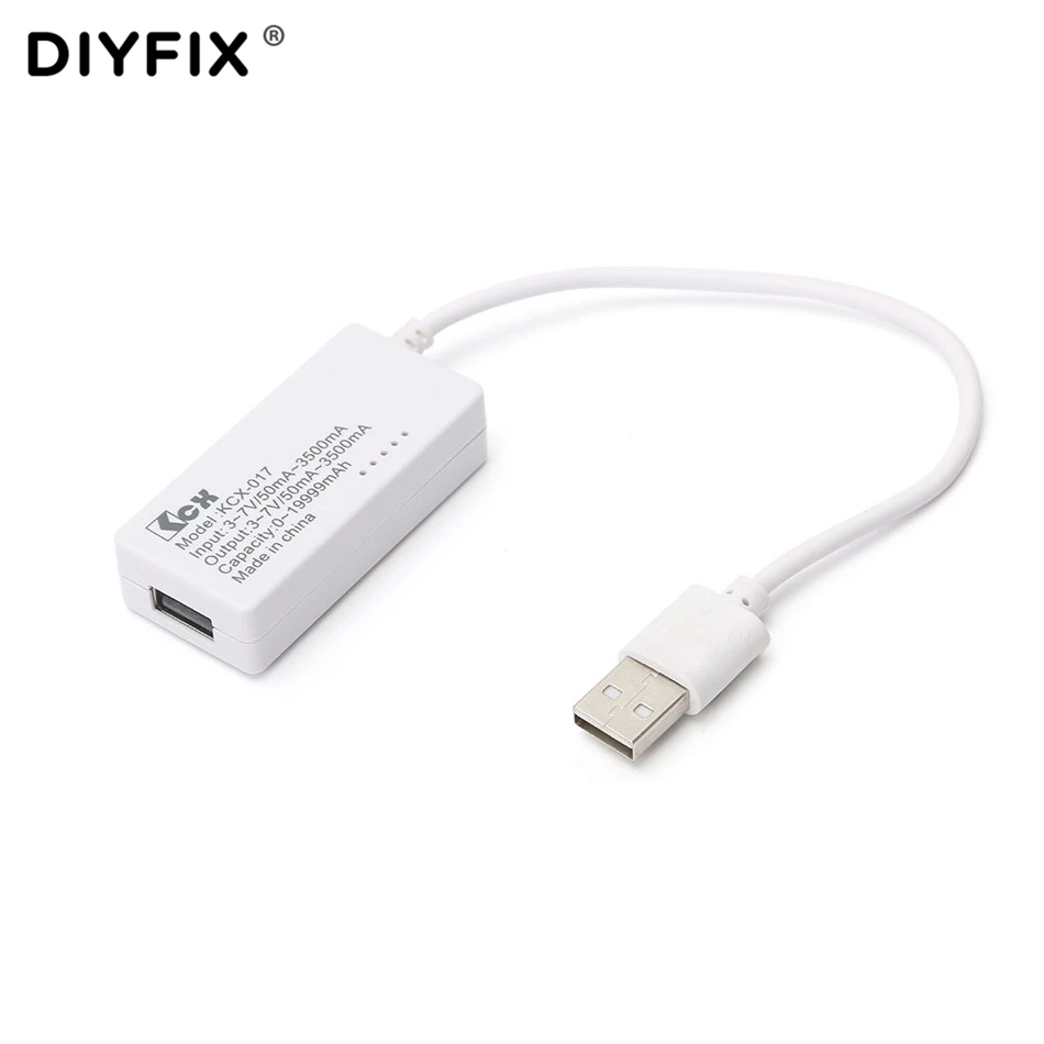 Тестер заряда аккумулятора DIYFIX с Micro USB измеритель емкости и напряжения