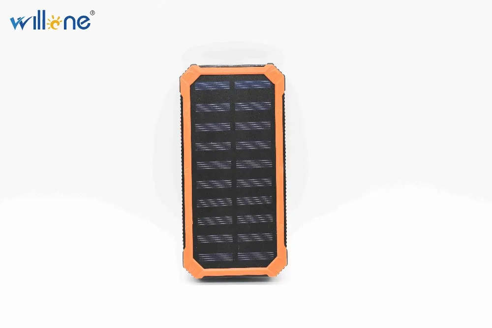 Willone Free shipping Waterproof 15000mah Portable Solar Charger External Battery LED Lighting Outdoor Charging Power Bank | Обустройство