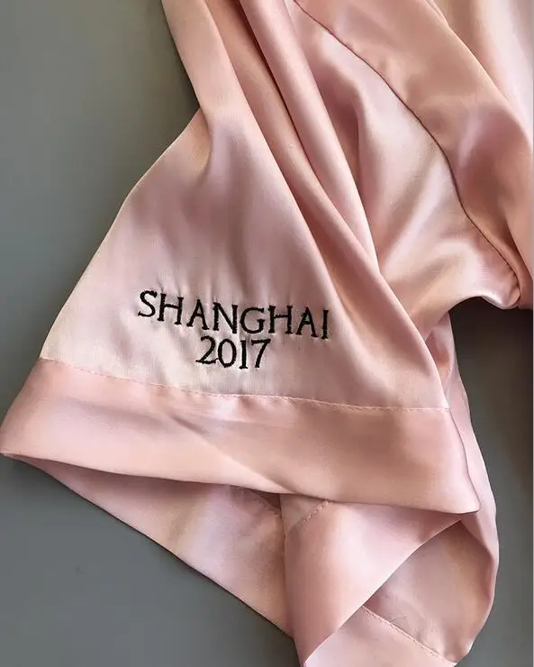 Женские шелковые атласный ночной халат одноцветное кимоно Мода банный