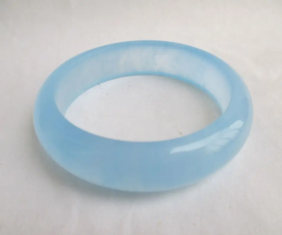 Модный красивый синий Изумрудный нефрит в Китае. Нефритовый браслет для женщин