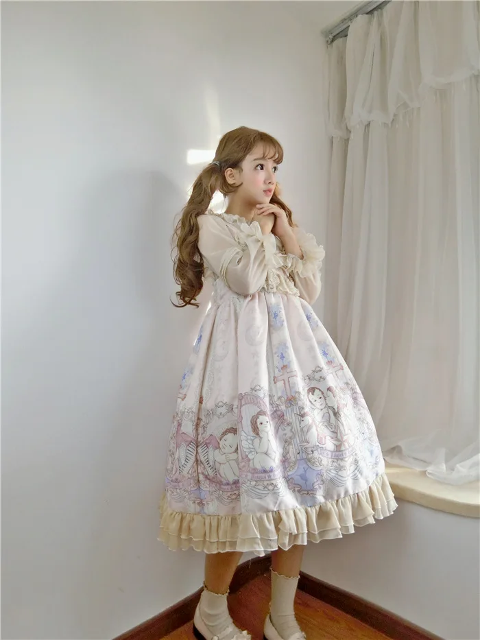 Новинка 2019 г. женское платье Лолита первоначально создан Весна коронированный
