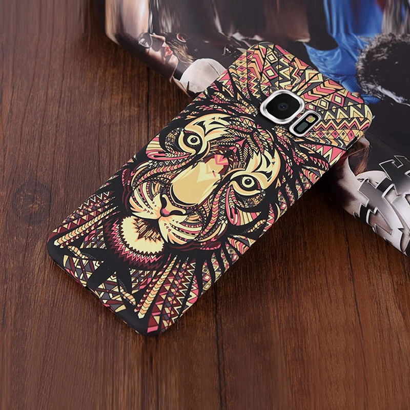 KaiNuEn Coque чехол для Samsung Galaxy S6 Edge S6Edge мобильный телефон слон тигр животное Аватар