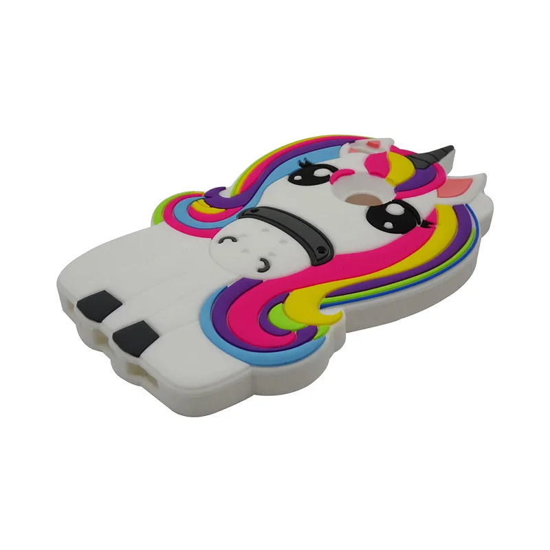 Cute 3D Cartoon Colored Unicorn Case For Huawei P8 lite 2017 Soft Silicone Phone Cover huawei P9 Lite Fundas Capa |