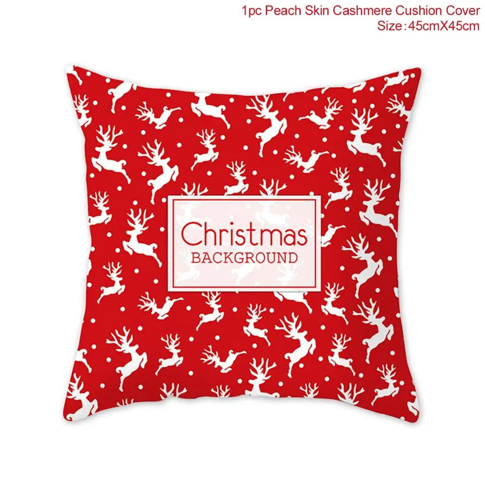 Linen Pillowcase 8 Наволочка с изображением Санта-Ноэля из PATIMATE, рождественские, рождественские украшения, Рождественский Декор для дома, новогодний Navidad - Цвет: Linen Pillowcase 8