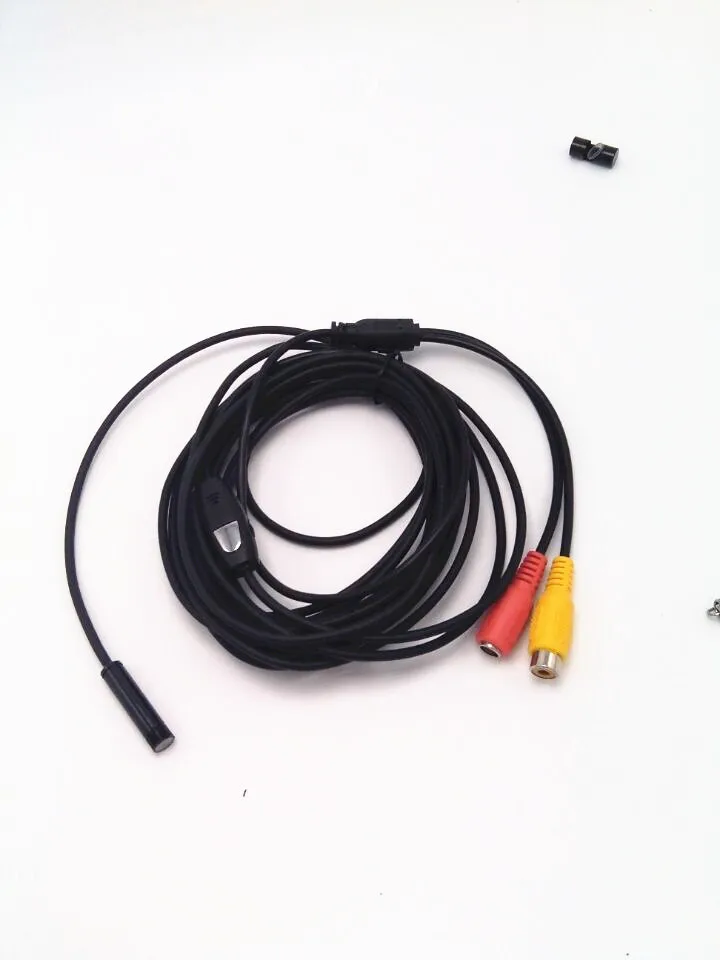 5 м 8 мм диаметр AV камера эндоскоп 6 светодиодная подсветка|endoscope camera|led illuminatorav
