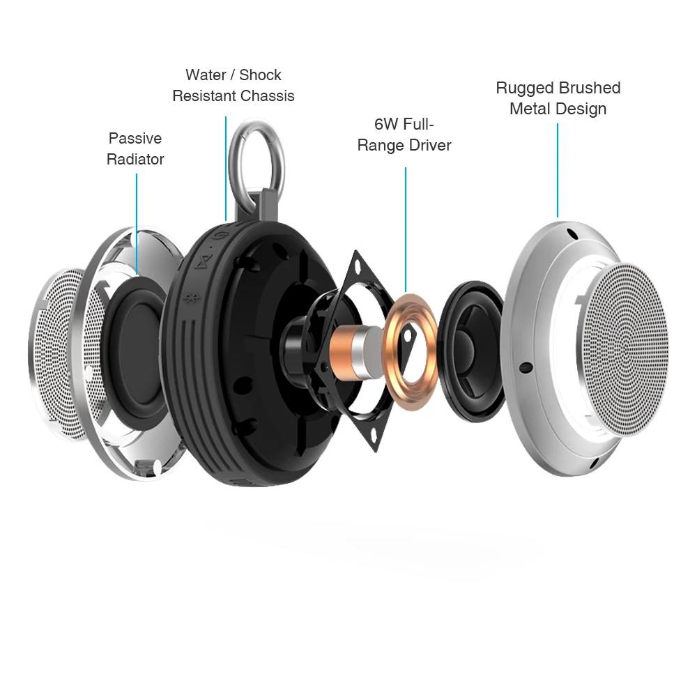 Портативный динамик Divoom Voombox Trek Bluetooth TF карта поддержка тяжелых басов 6 часовое