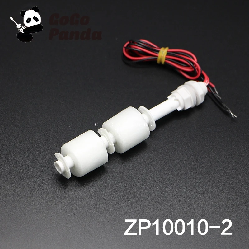 ZP10010-2, 5 шт., M10* 100 мм, 100 в, 220 В, поплавковый выключатель, мини, Poly Propy, датчик уровня жидкости, нормальное закрытие NC, 2 шарика