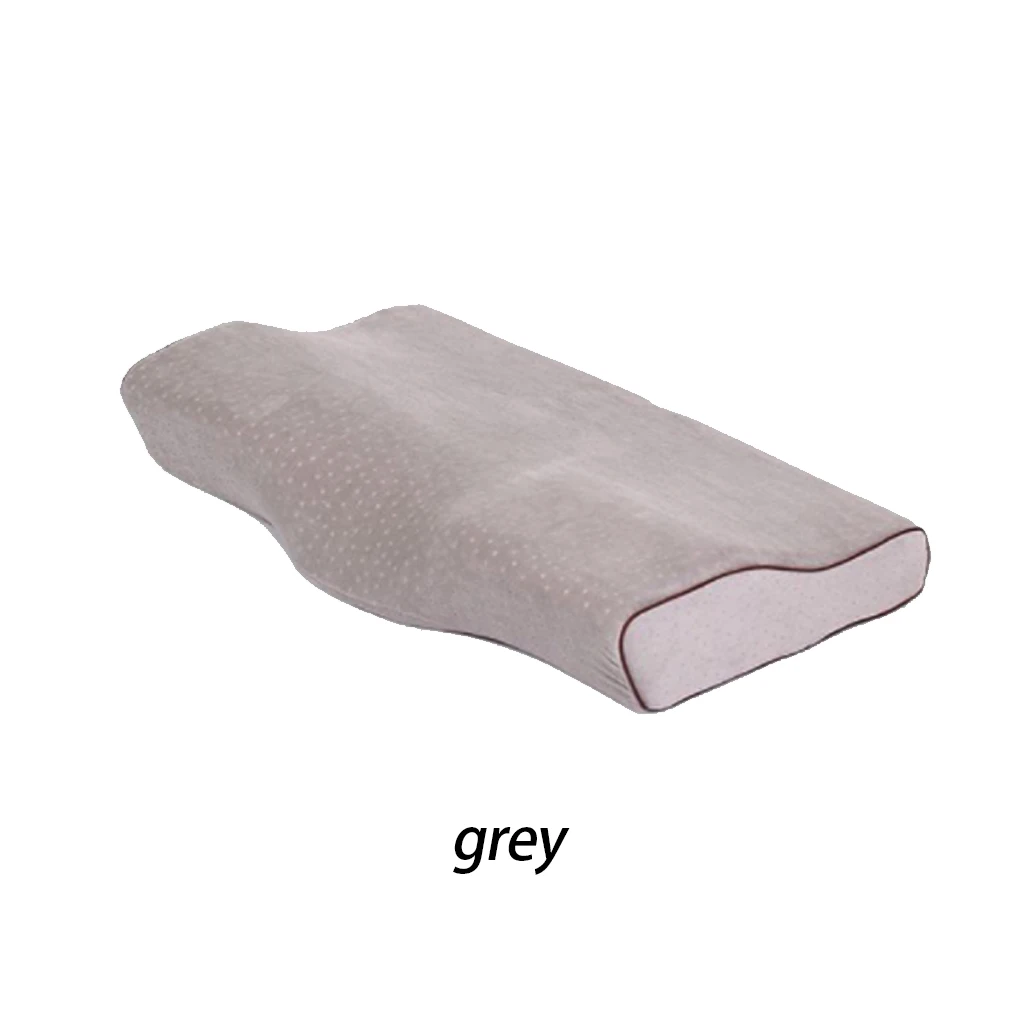 Grey Постельные принадлежности в форме бабочки, подушка из пены с эффектом памяти, расслабляющая, для взрослых, шейного отдела позвоночника, забота о здоровье, подушка для шеи, для сна - Цвет: Grey