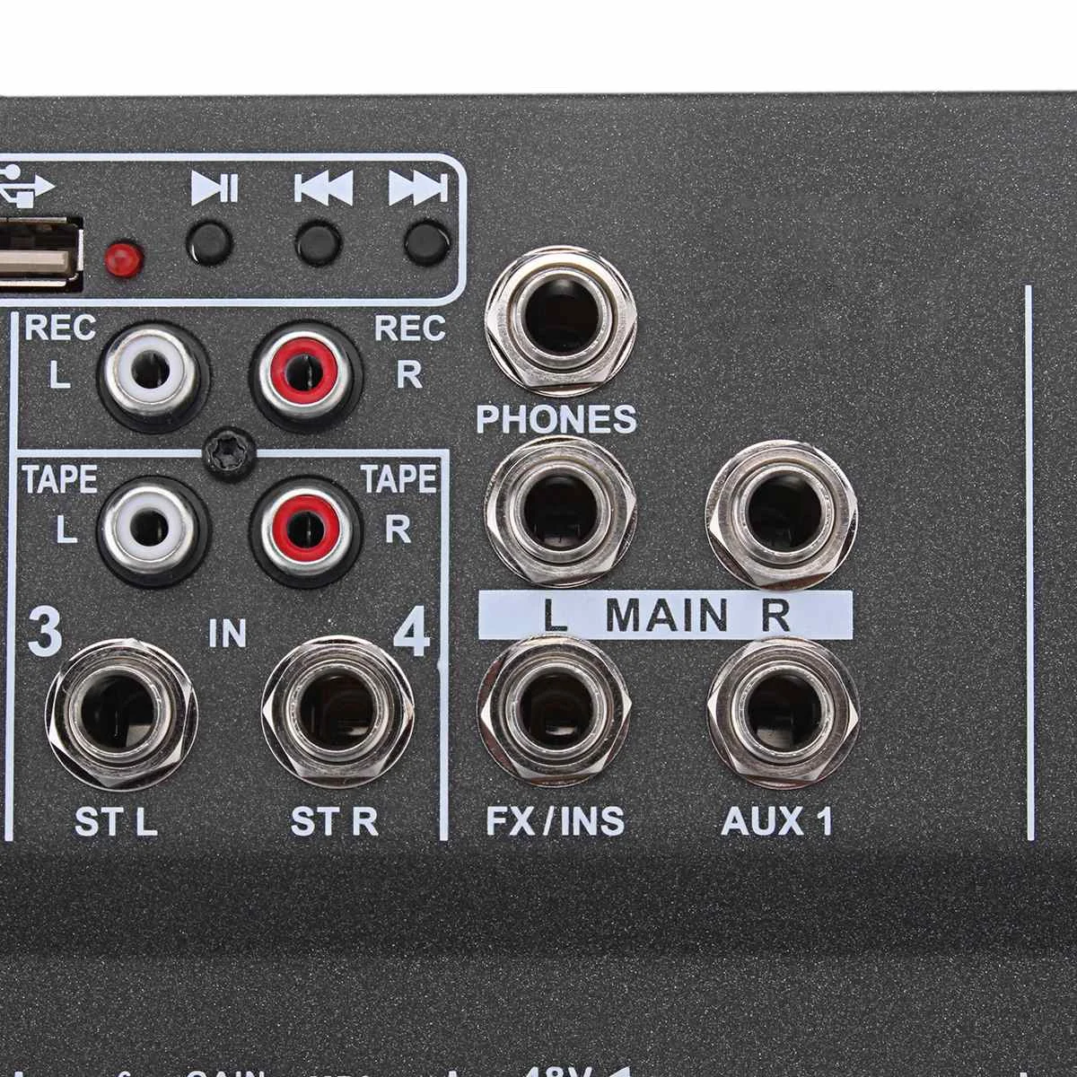4 канальный аудио смеситель USB DJ микшерная консоль усилителя для караоке дома звук Системы цифровой мини-микрофон