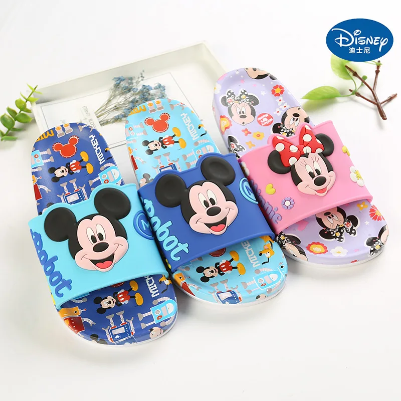 Детские тапочки Disney домашние с рисунком Микки для ванной комнаты 24 35 весна лето| |