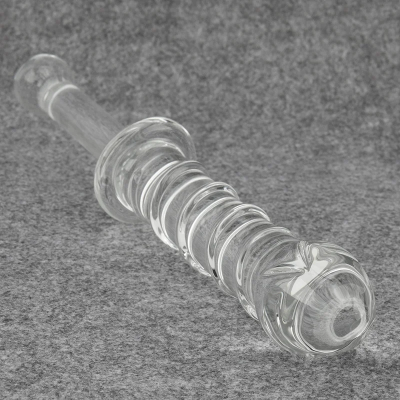 Эротический кристально прозрачный спиральный зеркальный 9 5 дюйма стеклянный
