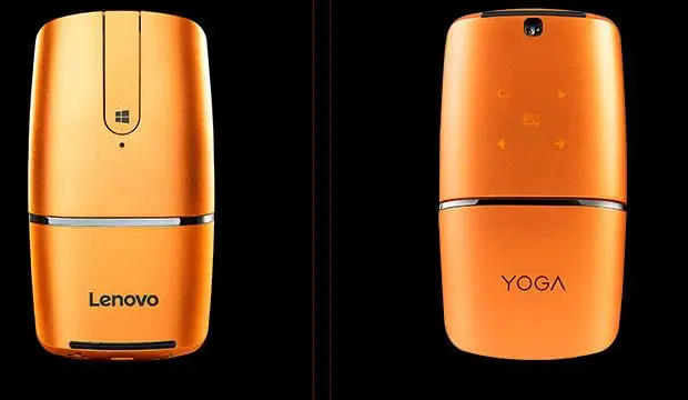 Orange Lenovo Yoga Bluetooth 4,0 лазерная мышь беспроводная сенсорная мышь PPT Презентер двойной режим Li батарея Для iMac поверхность Macbook pro WIN10 - Цвет: Orange