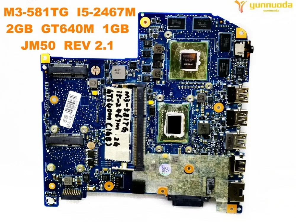 Оригинальный Для ACER M3 581TG материнская плата для ноутбука I5 2467M 2 Гб GT640M 1 ГБ JM50