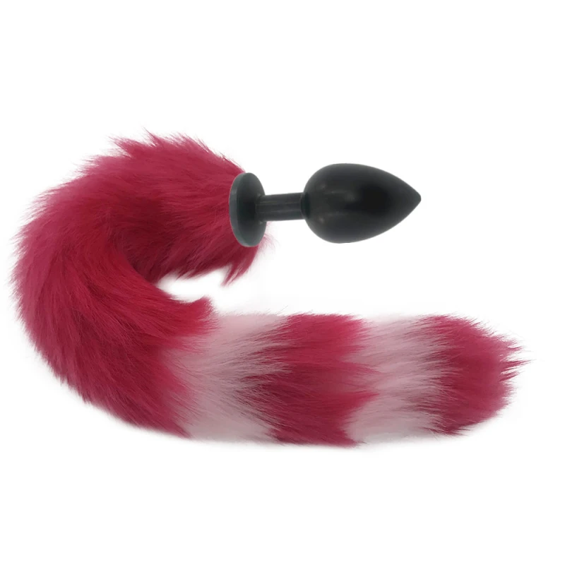 Анальная секс игрушка S/M/L пробка расширитель ягодиц розовый и красный лисий