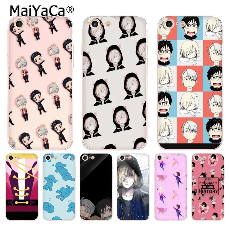 MaiYaCa yuri on ice amine прекрасный мягкий tpu чехол для телефона iPhone 8 7 6S Plus X XS MAX XR 5S SE 11pro max |