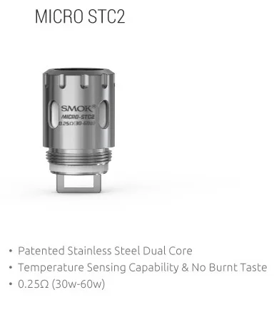 Электронная сигарета SMOK Micro TFV4 Core CLP2 NI200 STC2 катушка атомайзера для R80/R40/NANO ONE/Micro