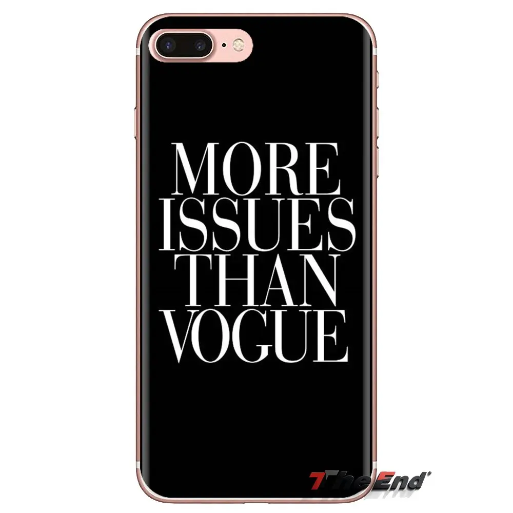 Больше проблем чем Vogue для Samsung Galaxy S3 S4 S5 Mini S6 S7 Edge S8 S9 S10 Plus Note 3 4 5 8 9 прозрачные