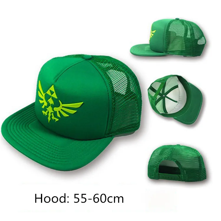Легенда о Зельде, сетчатая Кепка для мужчин, Новое поступление, Snapback Кепка для мужчин и женщин, модная Регулируемая Кепка, летняя Зеленая Бейсболка