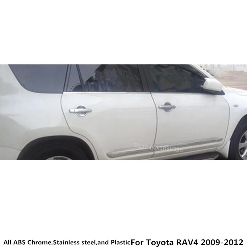 Топ для Toyota RAV4 2009 2010 2011 2012 стайлинга автомобилей крышка ABS хромированная отделка