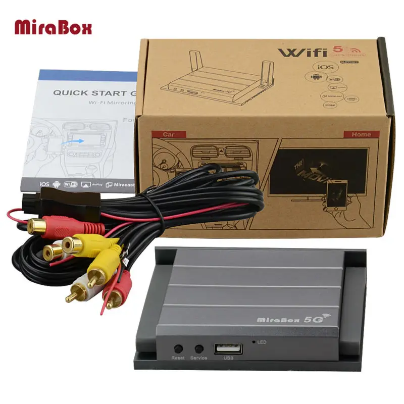 Mirabox автомобилей Wi Fi Mirrorlink коробки A/V HDMI RCA CVBS Поддержка Встроенная навигация с