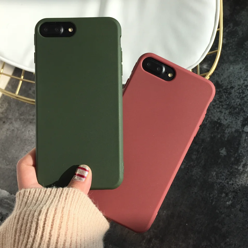 Чехол для iPhone 7 силиконовый чехол 6 задняя крышка Apple Симпатичные чехлы 8 Plus