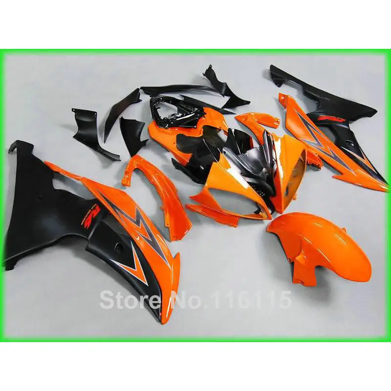 

High quality fairings set for YAMAHA R6 fairing kit 2003 2004 2005 orange black body kits YZF R6 03 04 05 #164