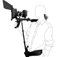 dslr rig support rod belt fit shoulder mount support video camcorder camera dvdslr new