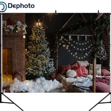 Фоны для студийной фотосъемки с изображением камина в спальне