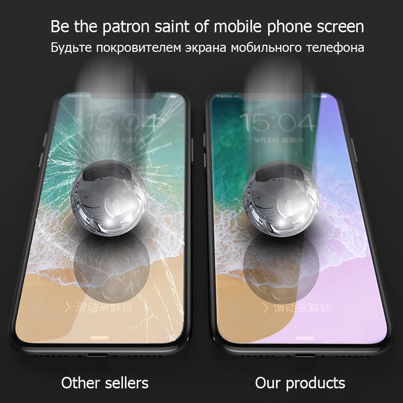 9H твердость 2.5D 0 26 мм защитное закаленное стекло для iPhone X Xs Max XR 10 iPhoneX прозрачная