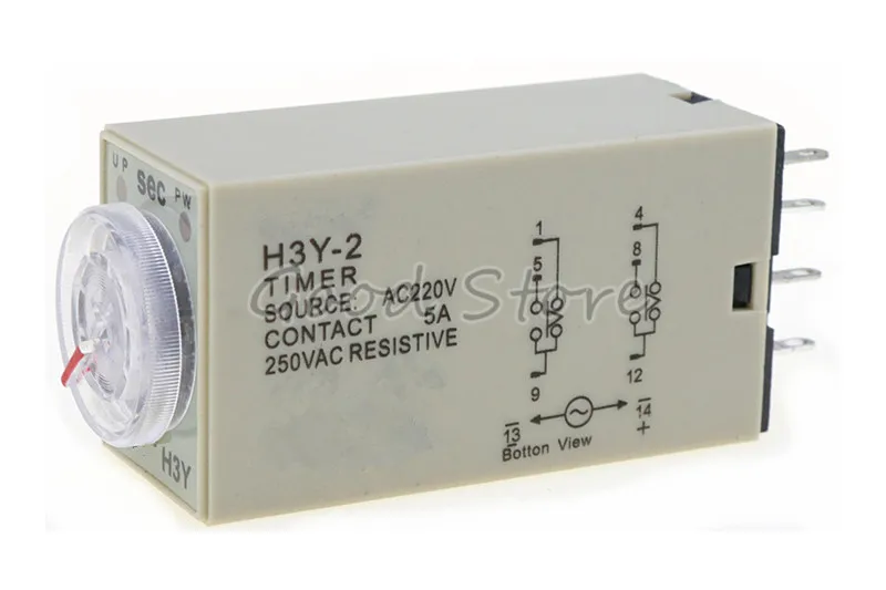 1 комплект H3Y 2 а ля 60ые 220V небольшого реле времени включения Временная задержка