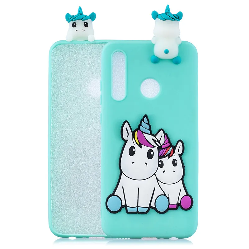 3D Милый Панда Единорог кактус Силиконовый ТПУ чехол для телефона на Coque huawei P Smart Honor 10i Honor 10 Lite чехол для женщин и детей - Цвет: A