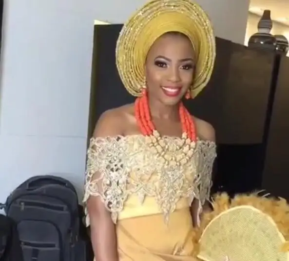 Роскошные нигерийские Свадебные бусы набор украшений традиционное Африканское