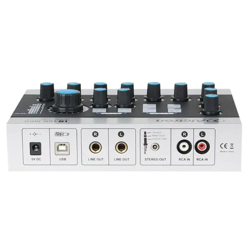 Alctron U16K MKII USB аудио интерфейс записи Внешняя USB звуковая карта