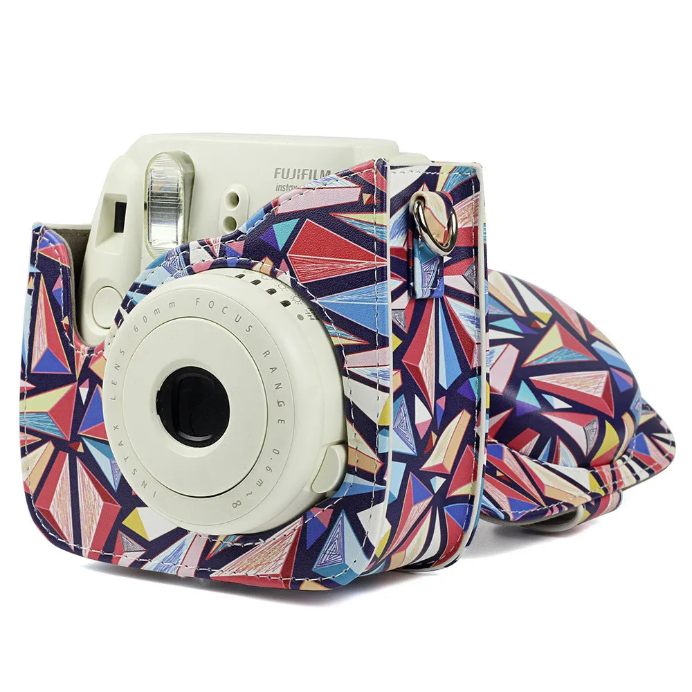 Чехол для камеры в этническом стиле из искусственной кожи Fuji Fujifilm Instax Mini 9 8 +
