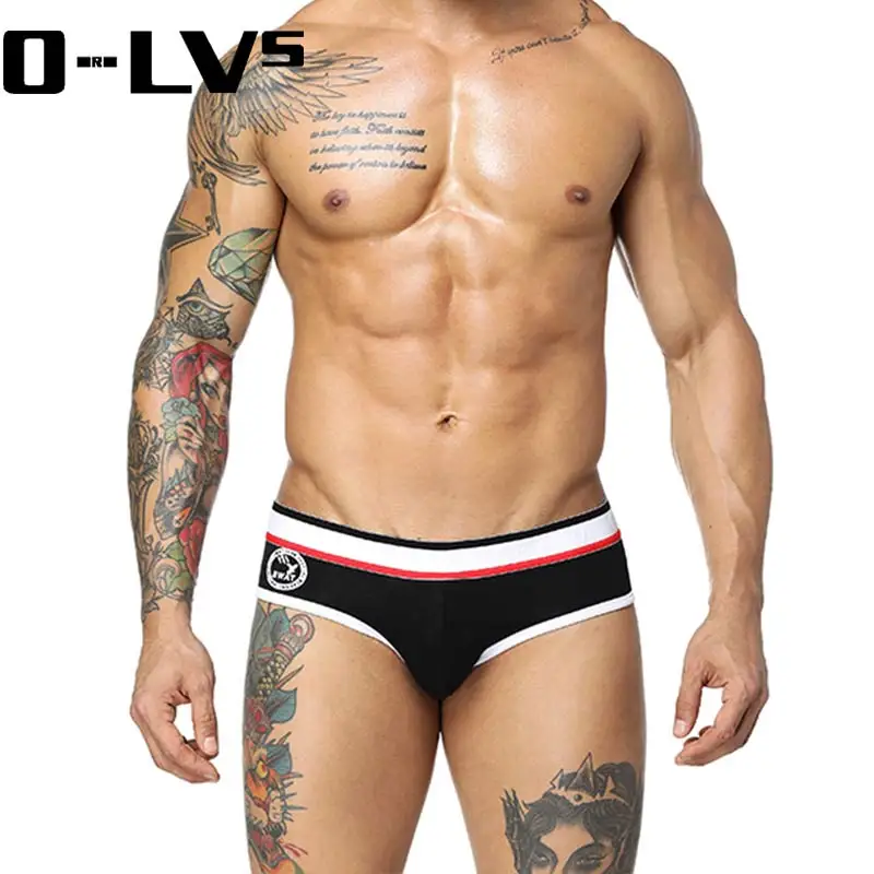 ORLVS Брендовое сексуальное нижнее белье мужские трусы хлопковое Cueca дышащие