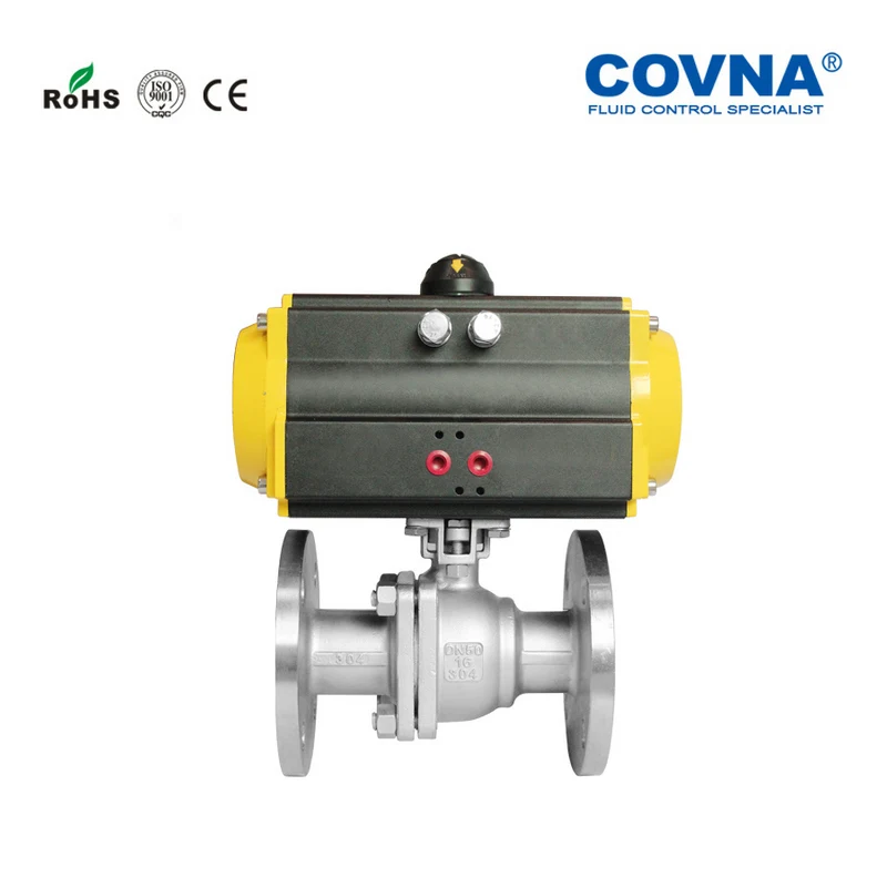 Пневматический шаровой клапан DN50 фланцевый клапан|ball valve|pneumatic valvepneumatic ball valve |