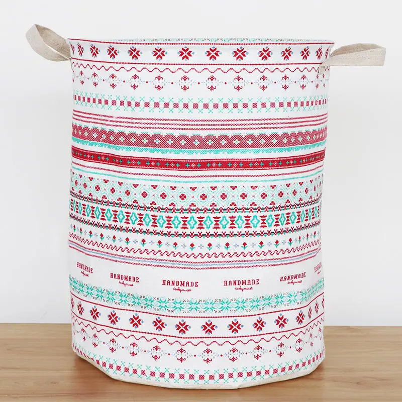 Style 3 Folding Waterproof Linen Home Decor Hamper Large Capacity Dirty Clothes Storage Basket - Цвет: Style 3