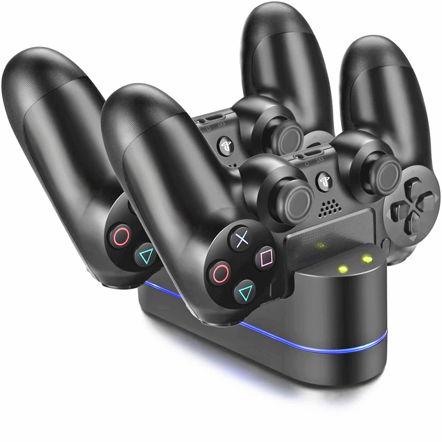 PS4 контроллер Зарядное устройство для Sony / Pro тонкий контроллера DualShock 4 двойной USB