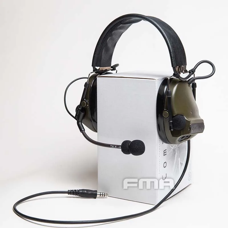 OD FMA FCS ComTac 3 ACH C3 звукосниматель Тактический шумоподавление связь наушники - Цвет: OD