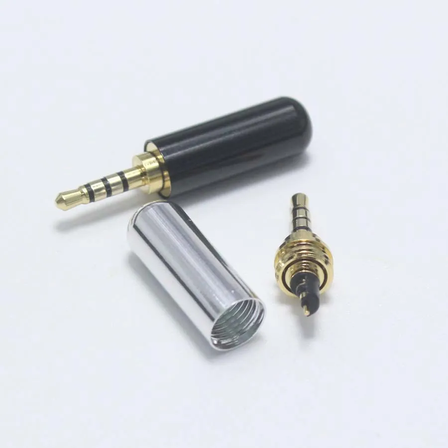 Eclyxun 1 пара 2 5 мм 4-полюсный аудио штекер/гнездовой разъем стерео для телефона